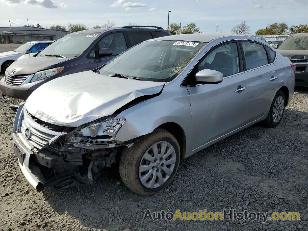 2015 NISSAN SENTRA S, 3N1AB7AP9FY266086