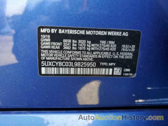 BMW X6 M50I, 5UXCY8C03L9B25950