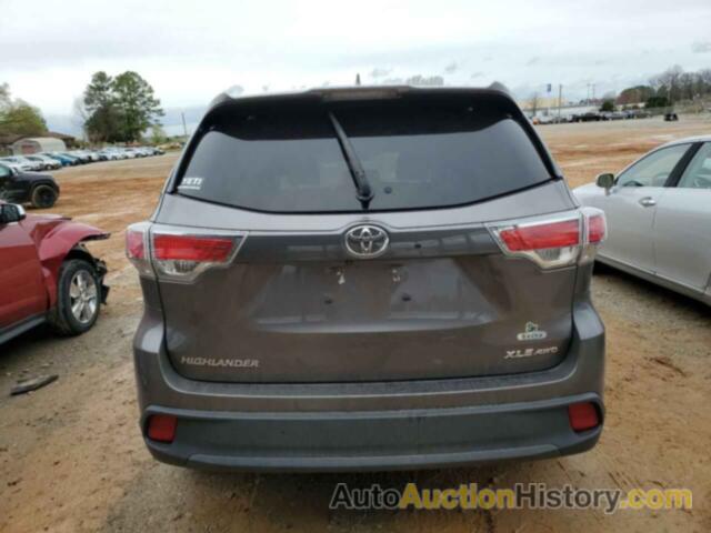 TOYOTA HIGHLANDER XLE, 5TDJKRFH6GS283320