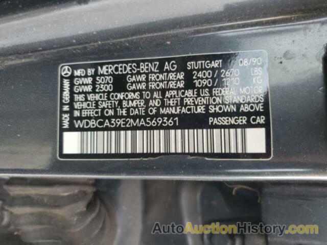 MERCEDES-BENZ 560-CLASS SEL, WDBCA39E2MA569361