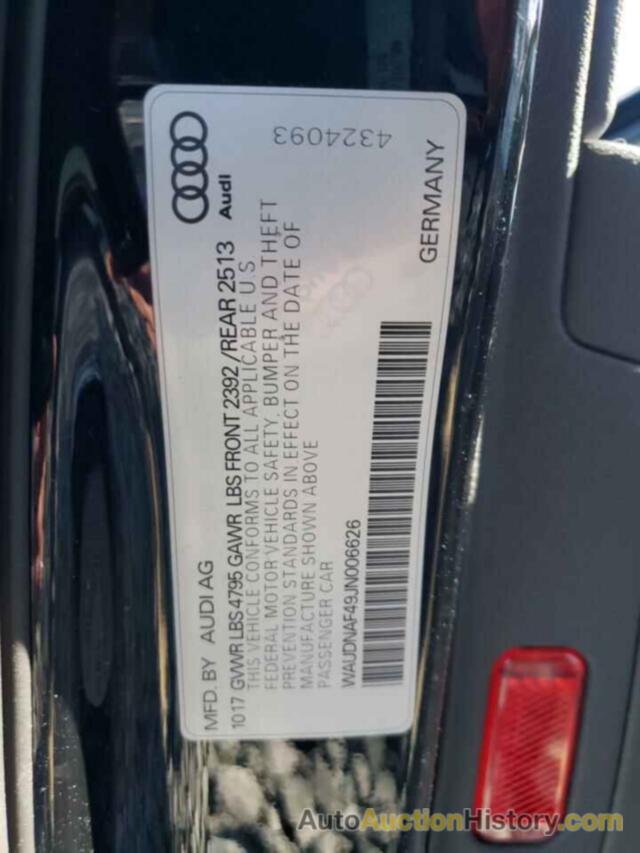 AUDI A4 PREMIUM, WAUDNAF49JN006626