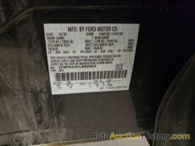 FORD EDGE SEL, 2FMPK4J91LBB29828