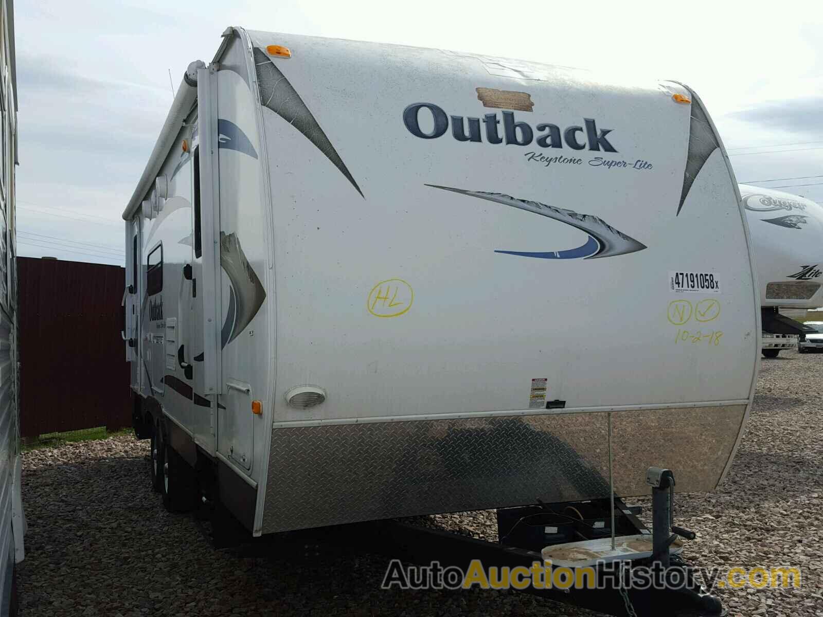 2011 KEYSTONE OUTBACK, 4YDT25029BB451938