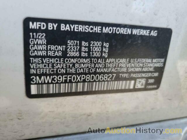 BMW 3 SERIES, 3MW39FF0XP8D06827