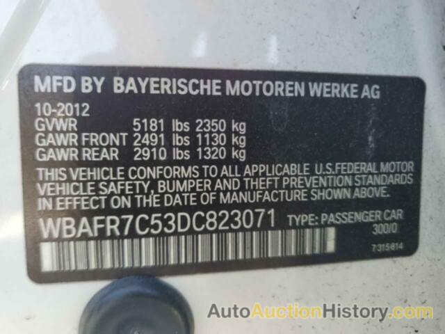 BMW 5 SERIES I, WBAFR7C53DC823071