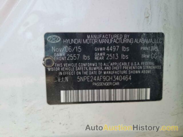 HYUNDAI SONATA SE, 5NPE24AF9GH340464