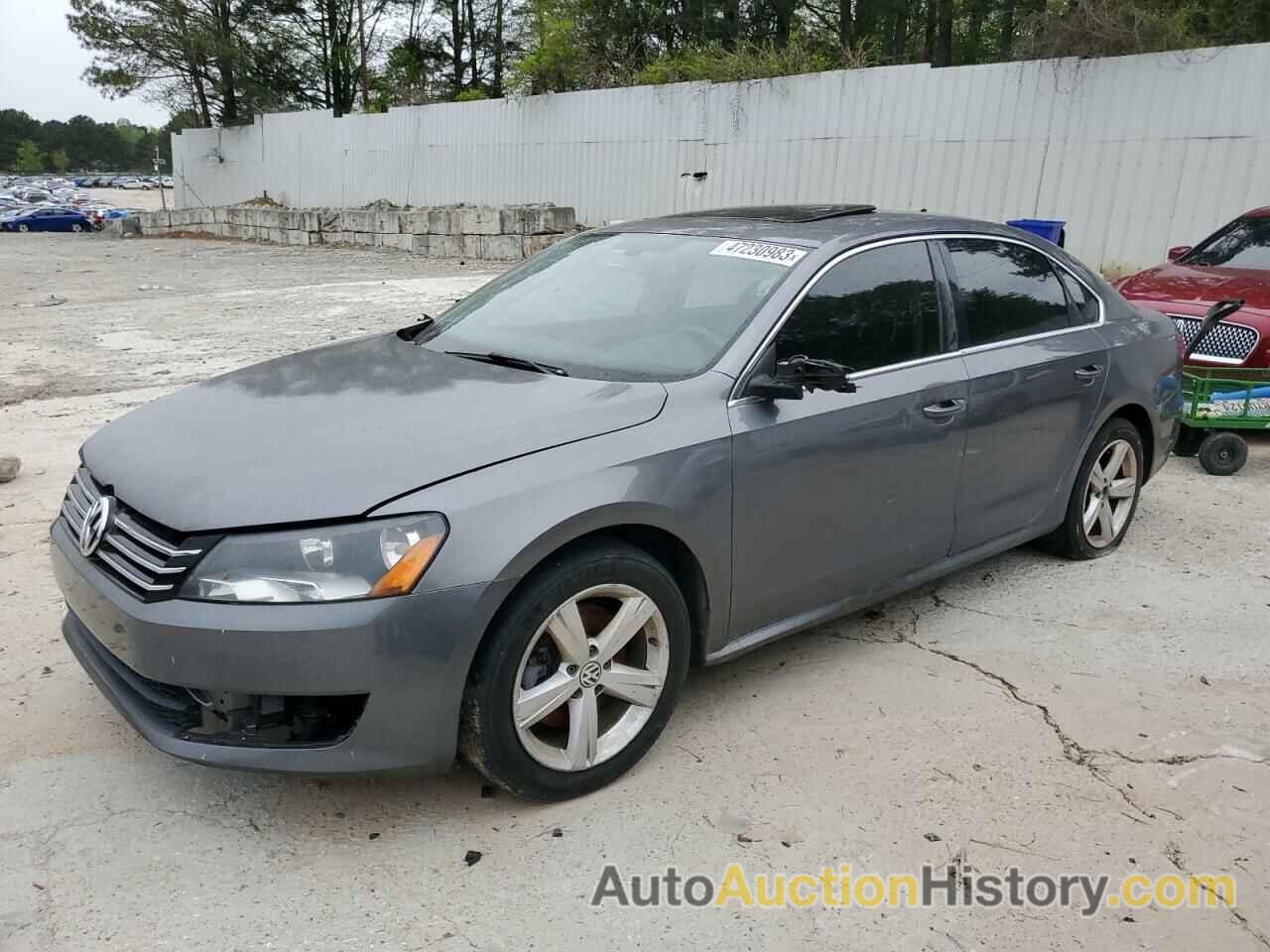 2012 VOLKSWAGEN PASSAT SE, 1VWBH7A37CC095711