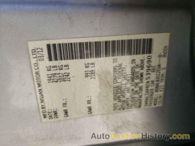 NISSAN ALTIMA BASE, 1N4AL2AP4CN539690