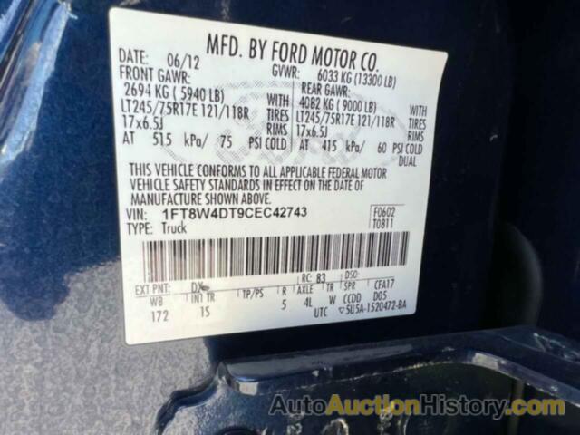 FORD F450 SUPER DUTY, 1FT8W4DT9CEC42743