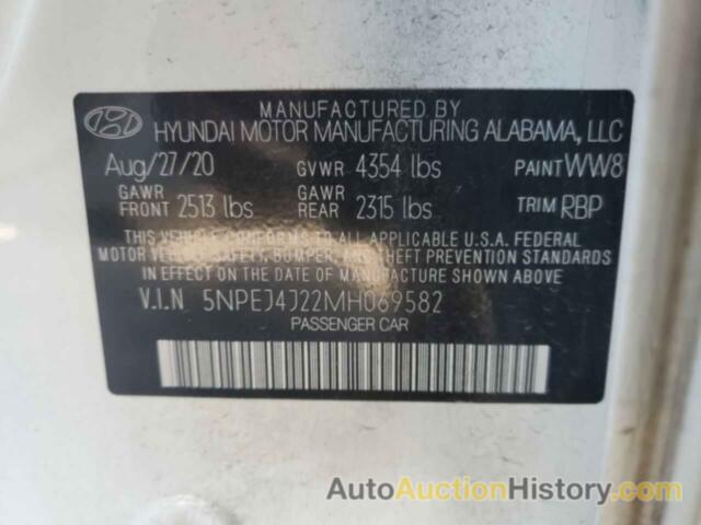 HYUNDAI SONATA SEL PLUS, 5NPEJ4J22MH069582