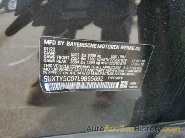 BMW X3 XDRIVE30I, 5UXTY5C07L9B95692