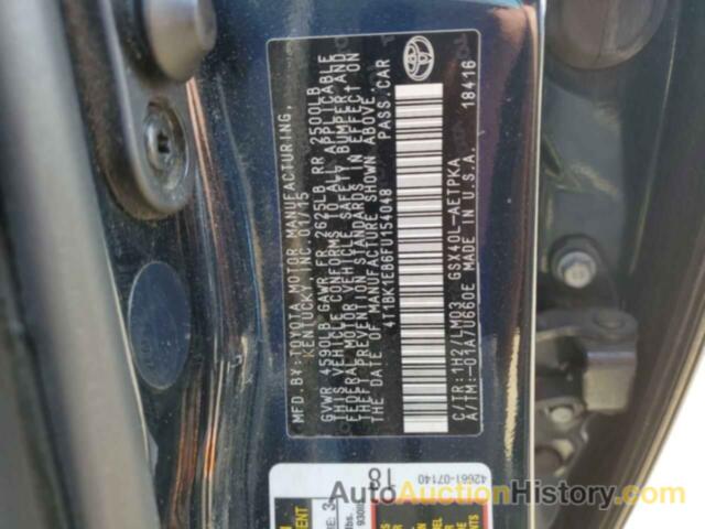 TOYOTA AVALON XLE, 4T1BK1EB6FU154048