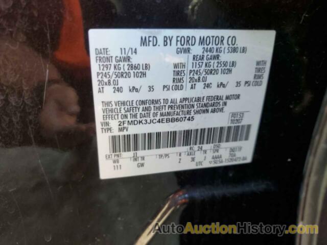 FORD EDGE SEL, 2FMDK3JC4EBB60745