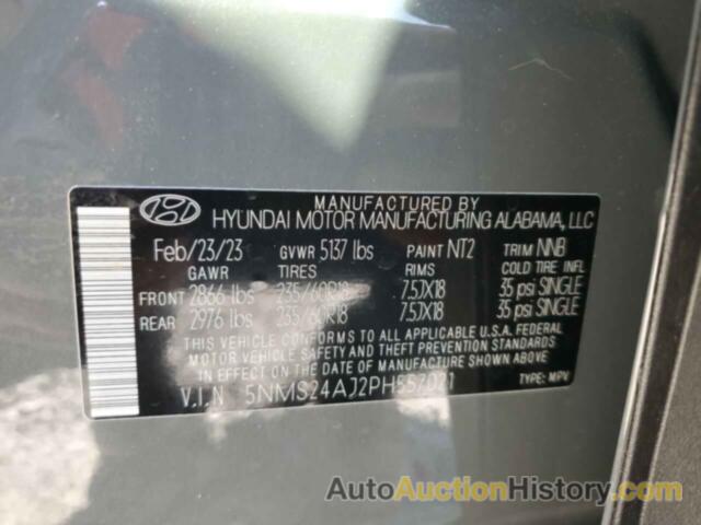 HYUNDAI SANTA FE SEL, 5NMS24AJ2PH557021