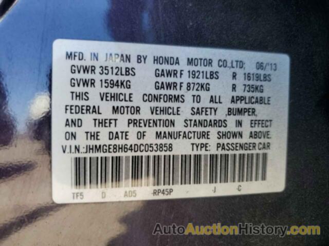 HONDA FIT SPORT, JHMGE8H64DC053858