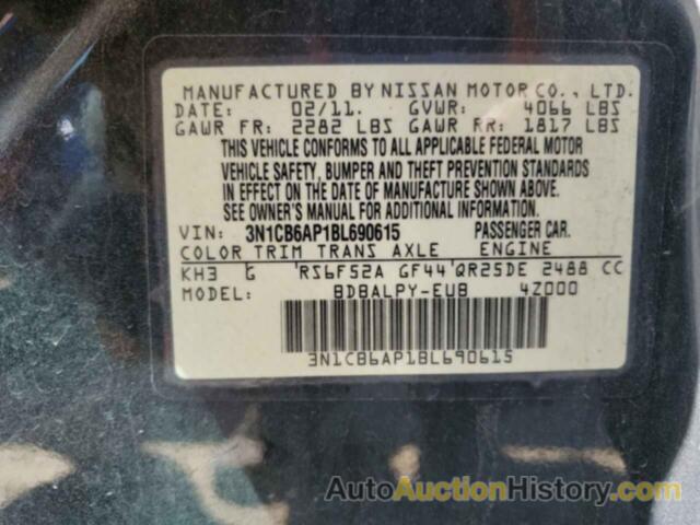 NISSAN SENTRA SE-R SPEC V, 3N1CB6AP1BL690615