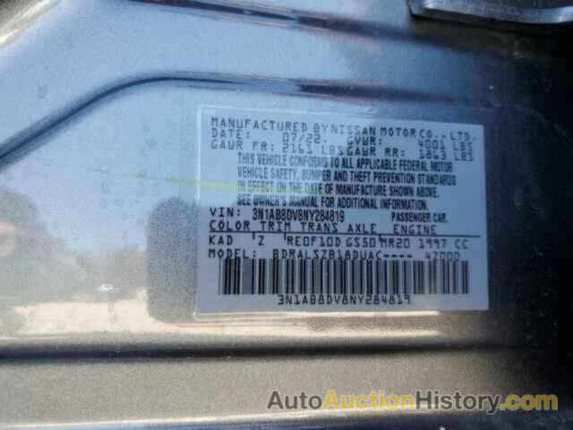 NISSAN SENTRA SR, 3N1AB8DV8NY284819