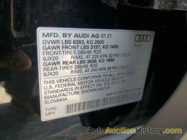 AUDI Q7 PREMIUM, WA1AJBF76ND001696