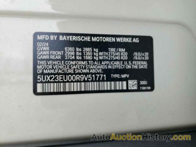 BMW X5 XDRIVE40I, 5UX23EU00R9V51771