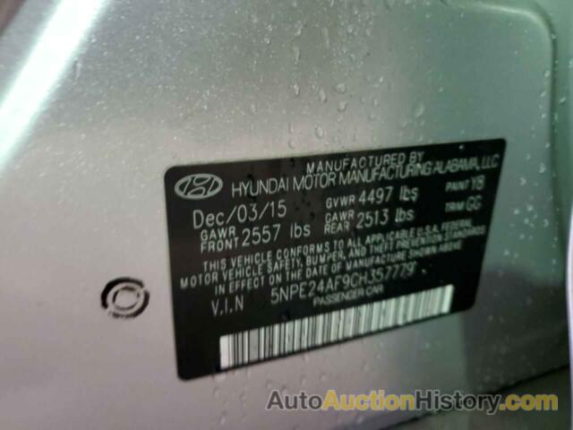 HYUNDAI SONATA SE, 5NPE24AF9GH357779