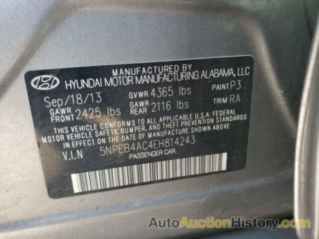 HYUNDAI SONATA GLS, 5NPEB4AC4EH814243