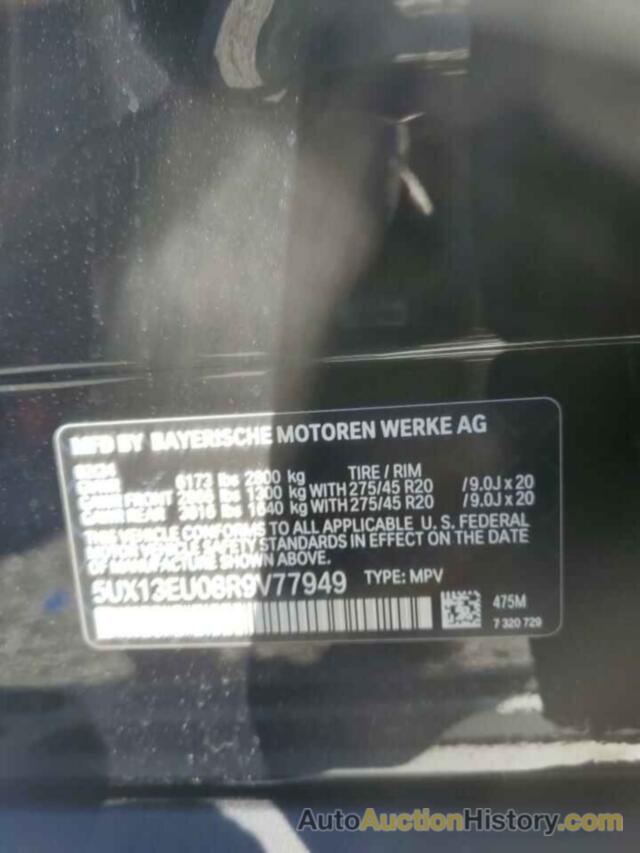 BMW X5 SDRIVE 40I, 5UX13EU08R9V77949