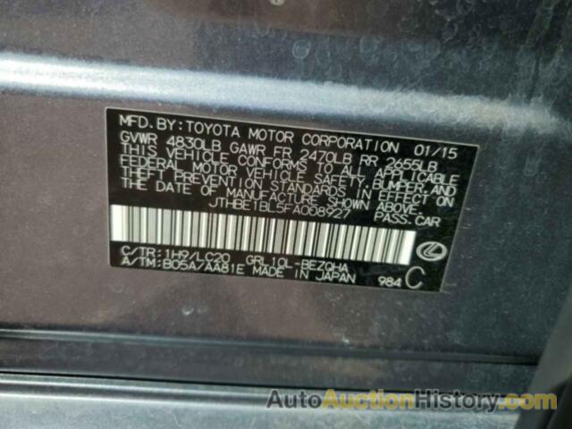 LEXUS GS350 350, JTHBE1BL5FA008927