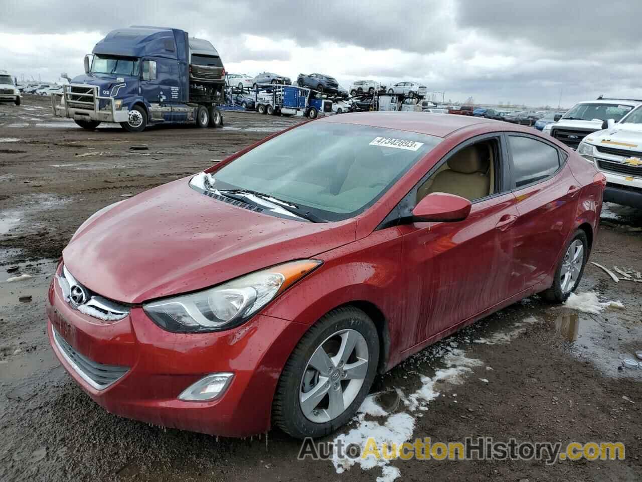 2013 HYUNDAI ELANTRA GLS, 5NPDH4AE6DH448313