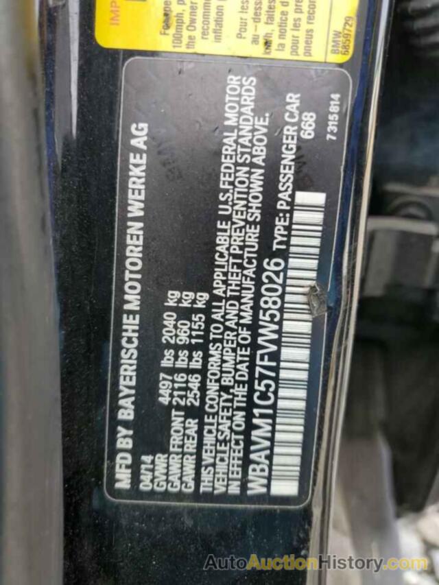 BMW X1 SDRIVE28I, WBAVM1C57FVW58026