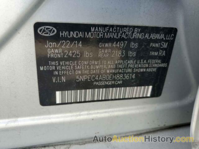 HYUNDAI SONATA SE, 5NPEC4AB0EH883614