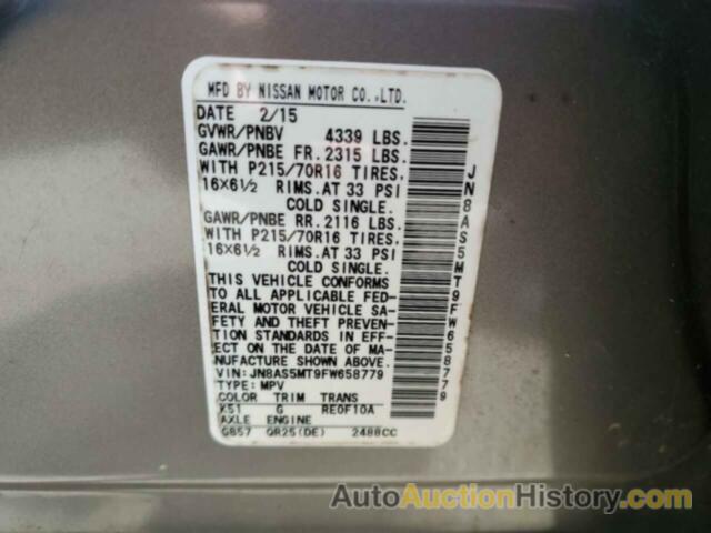 NISSAN ROGUE S, JN8AS5MT9FW658779