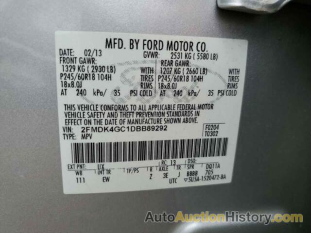 FORD EDGE SE, 2FMDK4GC1DBB89292