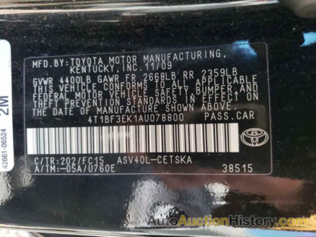 TOYOTA CAMRY BASE, 4T1BF3EK1AU078800