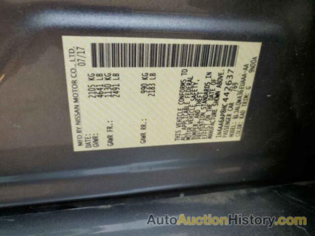 NISSAN MAXIMA 3.5S, 1N4AA6AP8HC442637