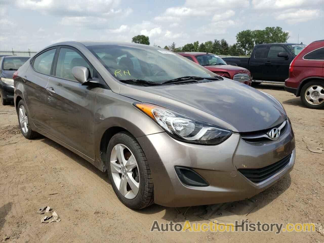 2013 HYUNDAI ELANTRA GLS, 5NPDH4AE2DH349309