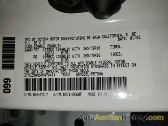 TOYOTA TACOMA DOUBLE CAB, 3TMCZ5AN6NM476414