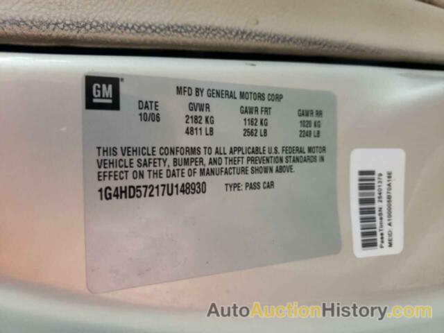 BUICK LUCERNE CXL, 1G4HD57217U148930