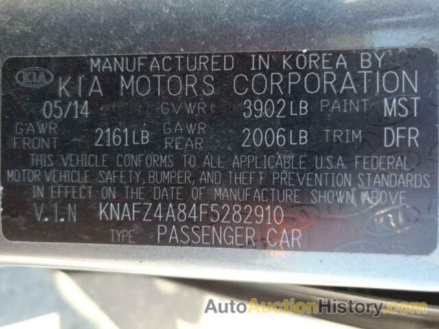 KIA FORTE EX, KNAFZ4A84F5282910