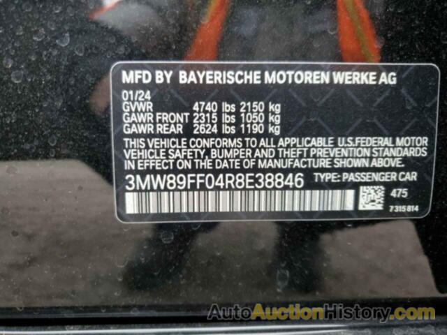 BMW 3 SERIES, 3MW89FF04R8E38846