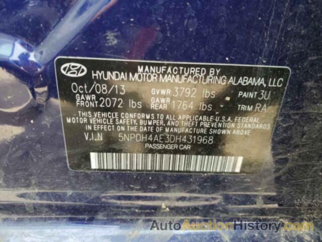 HYUNDAI ELANTRA GLS, 5NPDH4AE3DH431968