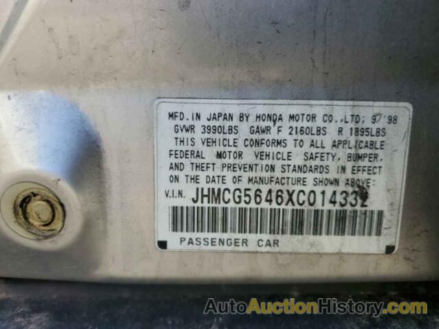 HONDA ACCORD LX, JHMCG5646XC014332