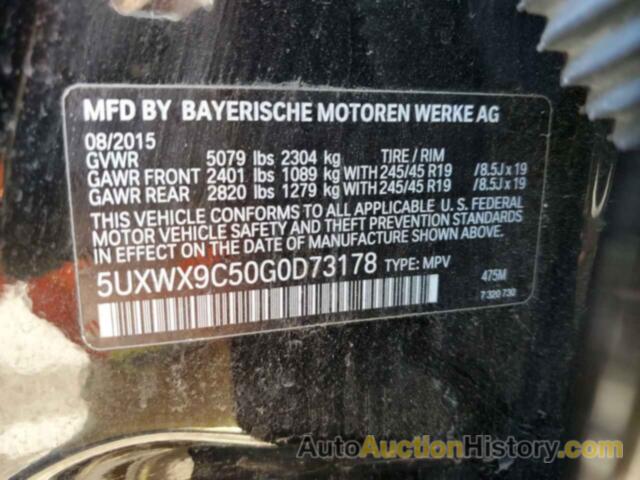 BMW X3 XDRIVE28I, 5UXWX9C50G0D73178