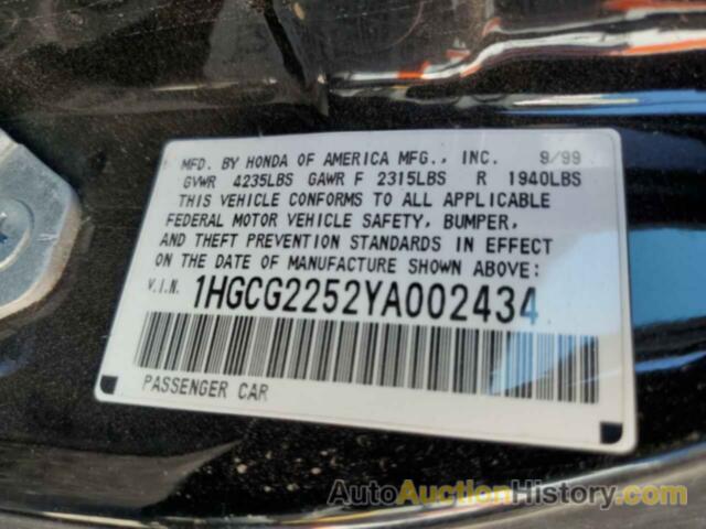 HONDA ACCORD EX, 1HGCG2252YA002434