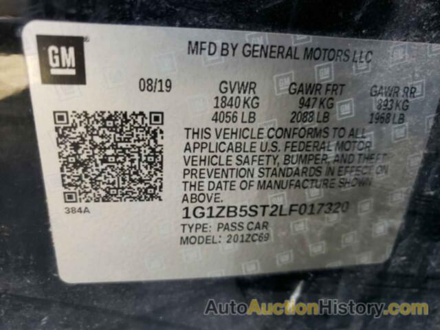 CHEVROLET MALIBU LS, 1G1ZB5ST2LF017320