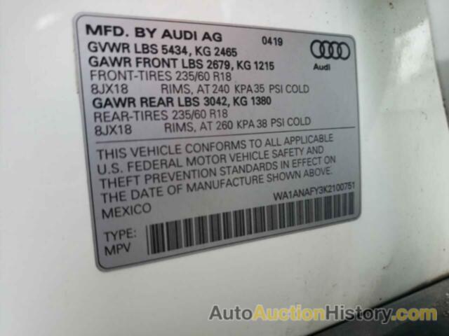 AUDI Q5 PREMIUM, WA1ANAFY3K2100751