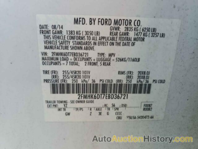 FORD FLEX LIMITED, 2FMHK6DT7EBD36721