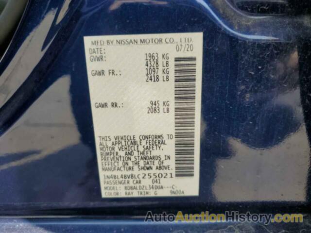 NISSAN ALTIMA S, 1N4BL4BV8LC255021