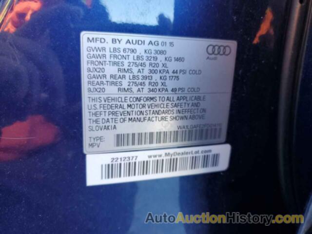 AUDI Q7 PREMIUM PLUS, WA1LGAFE2FD014110