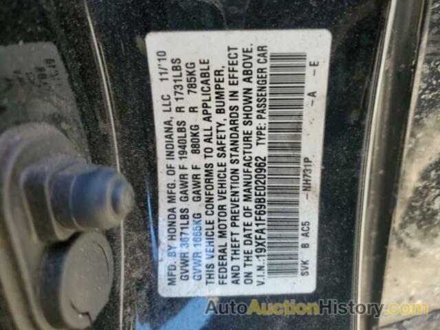 HONDA CIVIC LX-S, 19XFA1F69BE020962