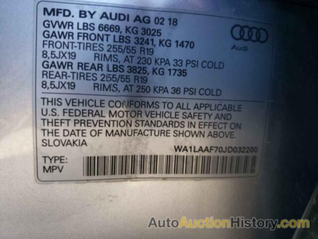 AUDI Q7 PREMIUM PLUS, WA1LAAF70JD032200